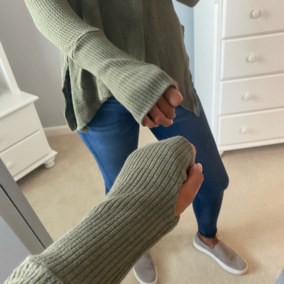 Green Waffle long sleeve - Picture 4 of 4